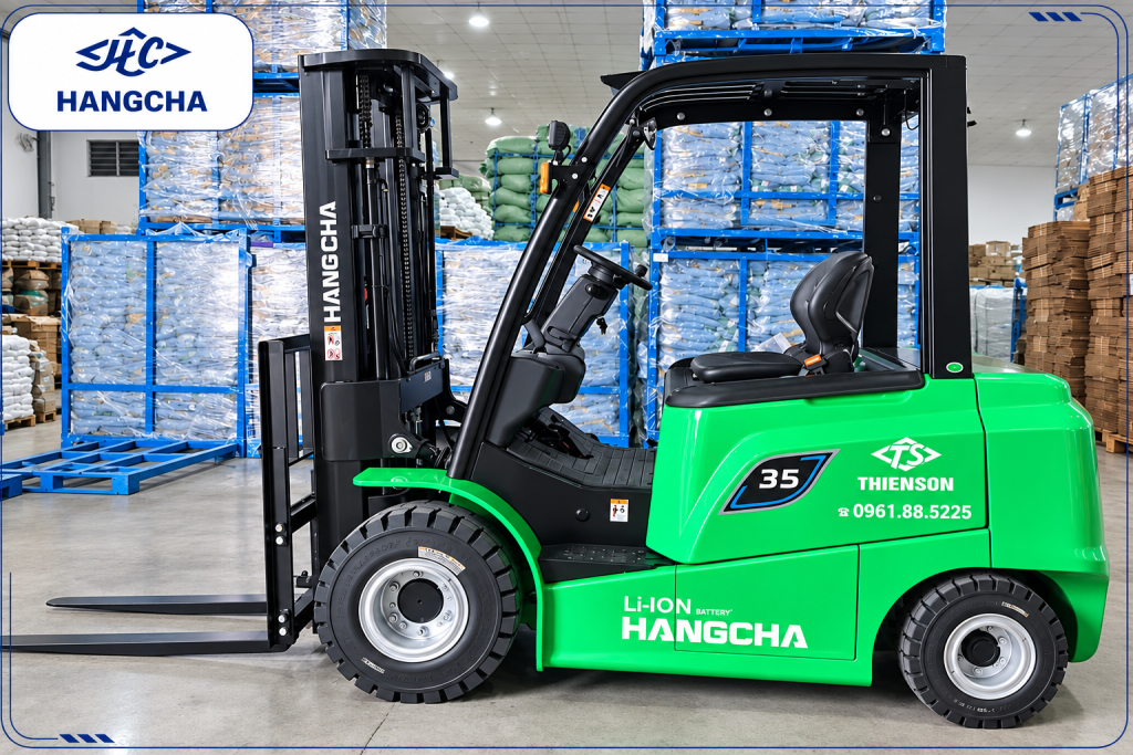 Xe nâng điện 3.5 tấn pin lithium dòng A