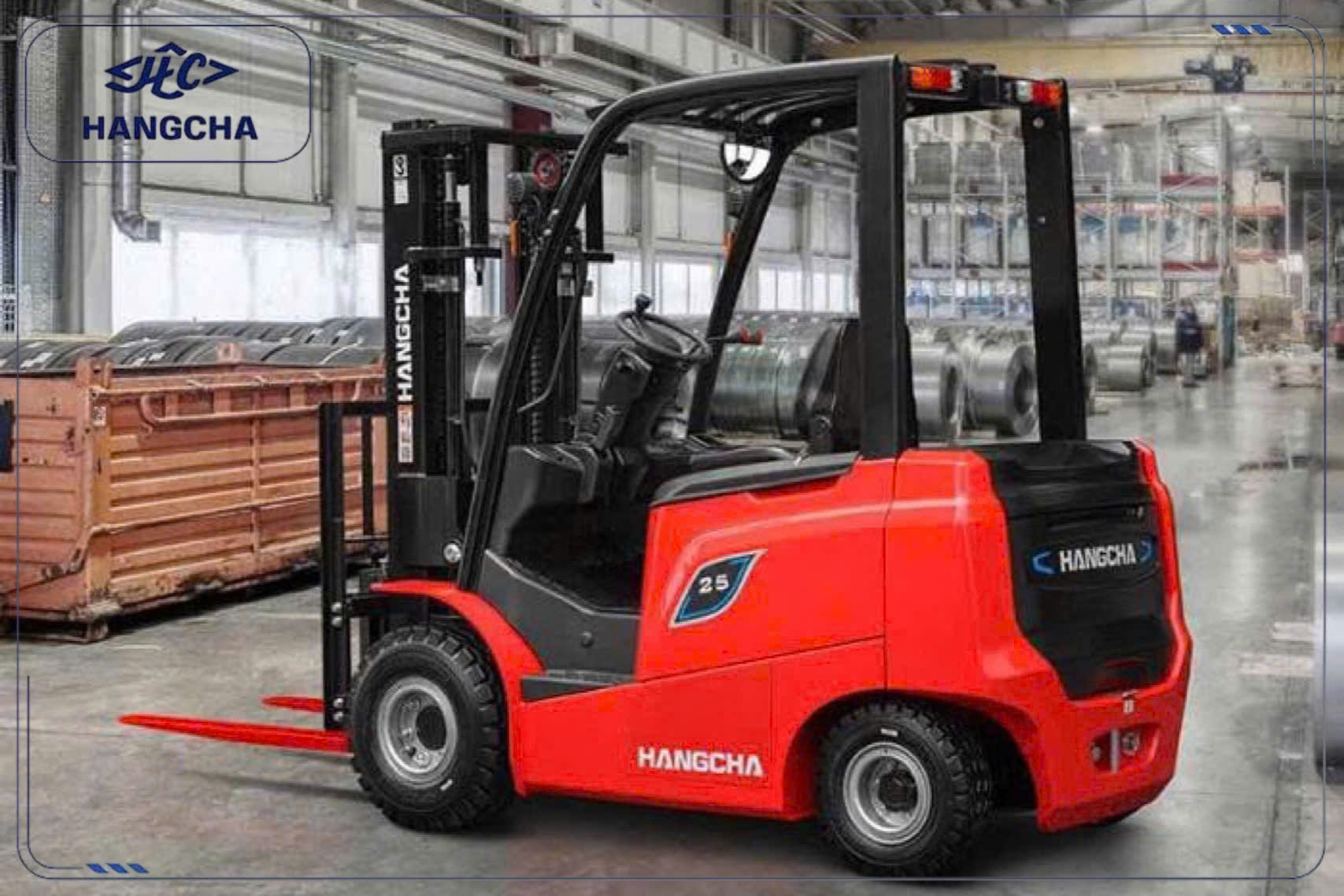 Xe Nâng Điện 2.5 Tấn Pin Axit Dòng X