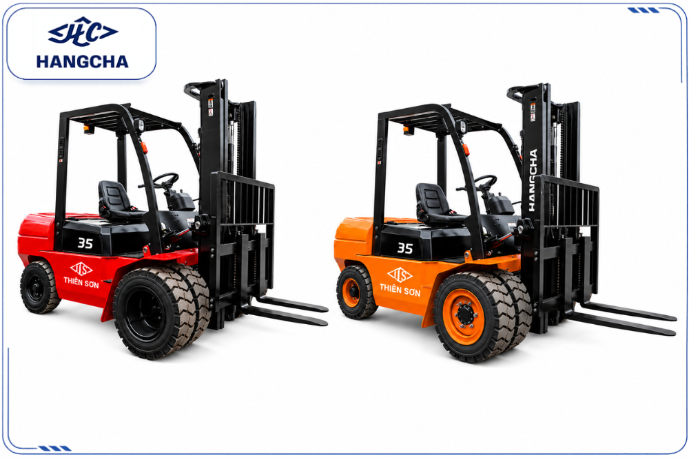 Xe nâng dầu 3.5 tấn Hangcha dòng A và dòng X