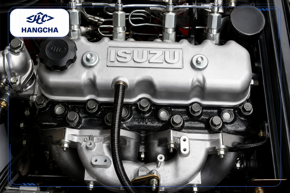 Động cơ Isuzu xe nâng dầu 3.5 tấn Hangcha