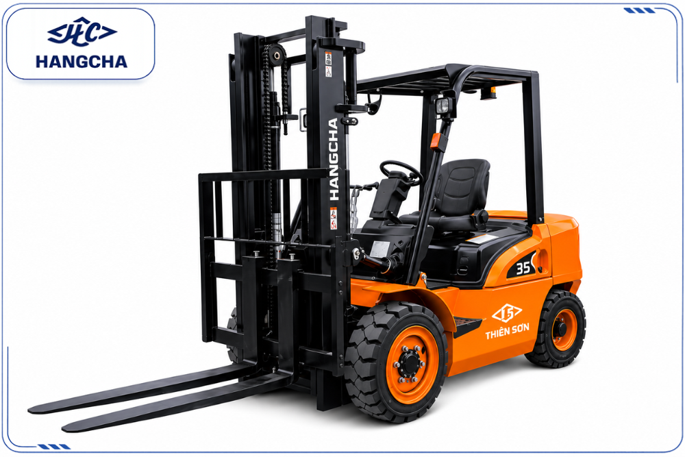 Xe nâng dầu 3.5 tấn Hangcha