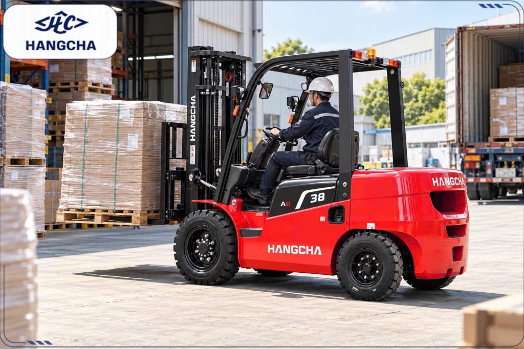 Xe nâng dầu 3.8 tấn dòng A2