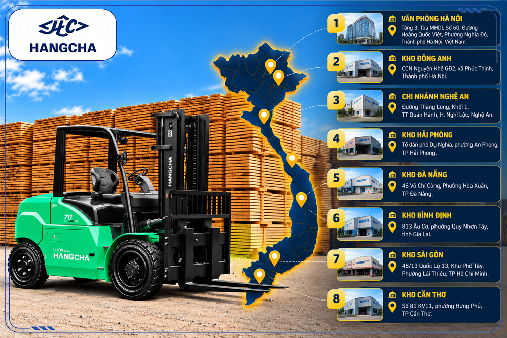 Địa chỉ cung cấp xe nâng chính hãng Hangcha