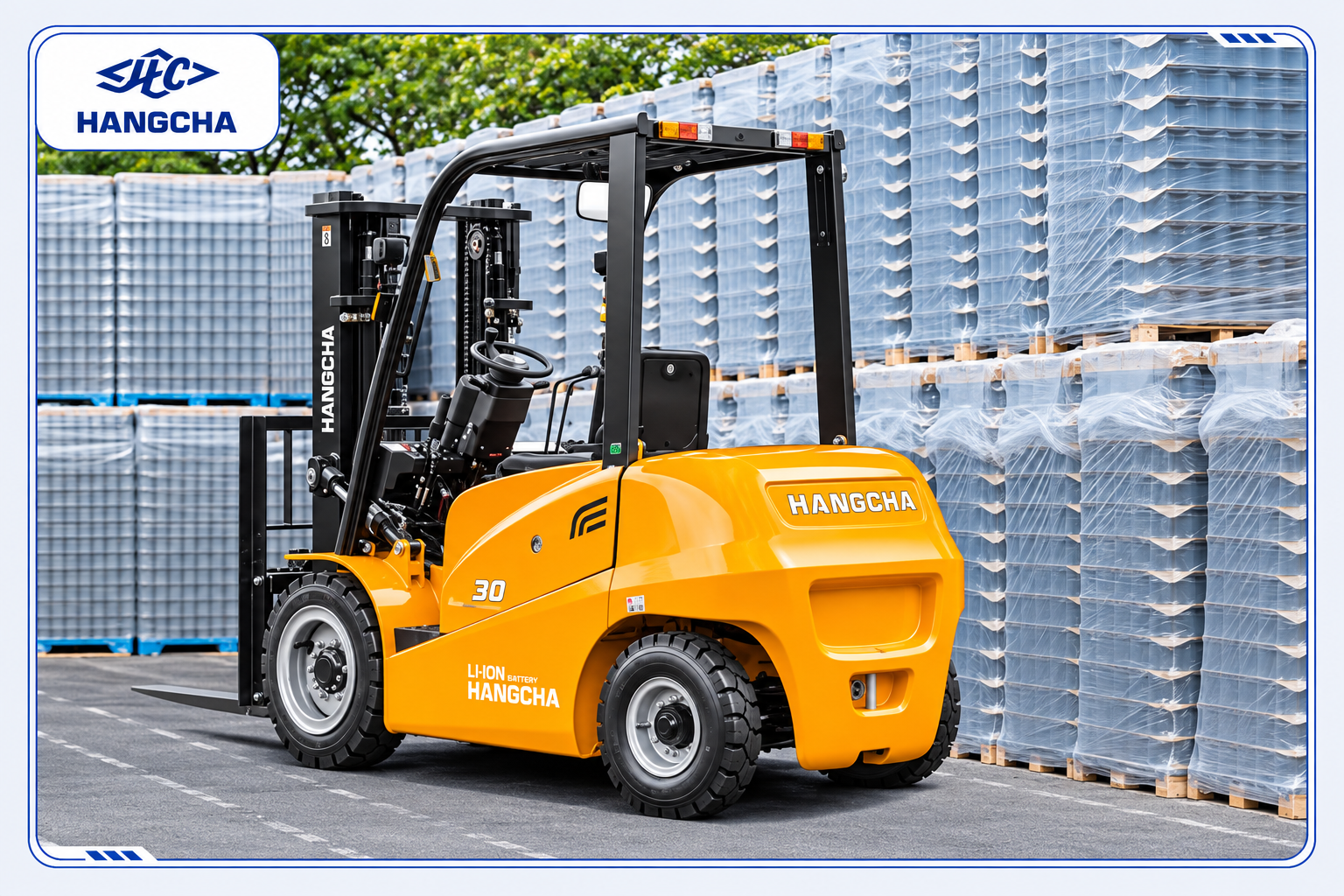 Ứng dụng xe nâng điện 3 tấn XA
